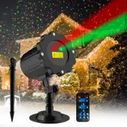 "Christmas Projector Lights Outdoor Red and Green Moving Light Projector with...