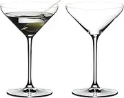Riedel Extreme Machine-Made Martini Glass, Clear – High-Quality Crystal Glassware for Martinis & Spirits – Diamond-Shaped Bowl with Steeply Rising Sides, 250 ml Capacity (Pack of 2)