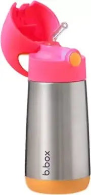 b.box 12oz Insulated Drink Bottle - Double Wall Stainless Steel, Pink