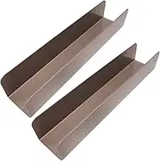Dadamong 2Pcs U-Shape Non-stick Biscuit Cake Bread Mold Baguette Toast Mould, Carbon Steel Rectangle Cake Pan Cranberry Cookies Molds for Kitchen Baking (Champagne)