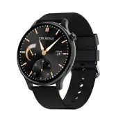 Fashion Bluetooth Call Women Smart Watch Full Screen Touch Waterproof Smart Bracelet Heart Rate Monitor Lady Smartwatch - Black
