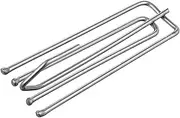 30 Pack Curtain Hooks Metal Curtain Hooks Pinch Pleat Hooks Curtain Pins Tape Heavy Duty Zinc Metal Drapery Pin Hooks, for Pencil Pleat Curtains
