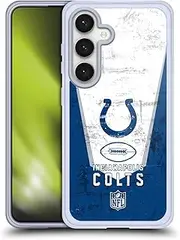 Head Case Designs Officially Licensed NFL Banner Indianapolis Colts Logo Art Soft Gel Case Compatible with Samsung Galaxy S24 5G