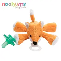 在飛比找蝦皮購物優惠-nookums 寶寶可愛造型搖鈴安撫奶嘴/玩偶  小狐狸 板