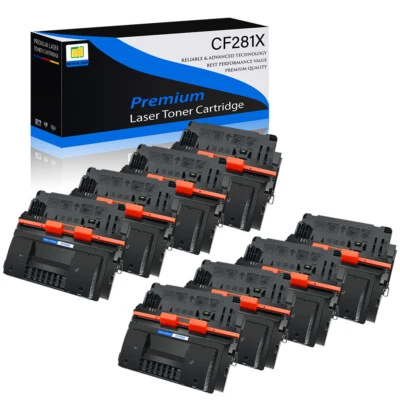 8 Pack CF281X 81X Toner for HP LaserJet EnterpriseM605x M606x M605dh M606dn 630f