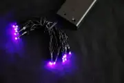 RICE LIGHT, 20 SUPER BRIT BATTERY OP LED FLEXI STRINGS, 3 AA BATTERIES