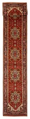 Vintage Hand-knotted Runner Rug 2'6" x 25'9" Traditional Wool Carpet