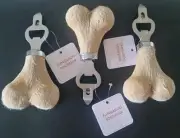 3 X Kangaroo scrotum bottle opener