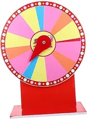 ERINGOGO Luck Prize Wheel Rotating Wheel for Prizes DIY Game Raffle Game Turntable Portable for Home Entertainment Events