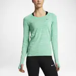 [歐鉉]AS W NIKE DRI FIT KNIT TOP LS 綠 慢跑 運動長袖 女生 831501-300