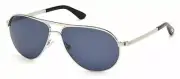Tom Ford FT0144 Marko 18V Shiny Rhodium / Blue Sunglasses
