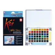 Sakura KOI Pocket Field Sketch Box Watercolour Paints Set - 48 Pans