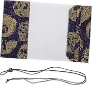FUNNETOYU Vintage Pattern Book Cover Sleeve Washable Protector for Notebooks Portable Cloth Book Cover for Hardcover Material