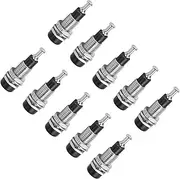 Banana Panel Socket, 10pcs/set 2mm Plated Female Jack Socket Mount Binding Post, for Electronic Equipment (Black)