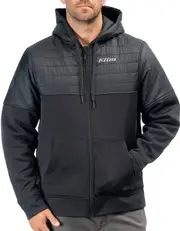 Klim Tamarack, zip hoodie , color: Black , size: M