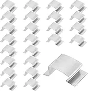 25-Pack Greenhouse Clamps | Garden Buildings Tube Clip | Film Row Cover Netting Tunnel Hoop Clip | G-shaped Quick Release Rust-Proof Stainless Reusable Fastener For Pool Cover Craft Projects Tarp