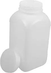 iplusmile 2pcs Plastic Reagent Bottles Wide Mouth Leak Chemical Storage Containers for Laboratories Secure Sealing for Liquid Medicine Sample Storage