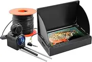 Lvpradior Underwater Fishing Camera - Portable IR Night Vision Fish Finder, HD 1080P, IP68 Waterproof, 220° Ultra Wide Angle Lens for Lake, Boat, Sea, Ice Fishing (20m)