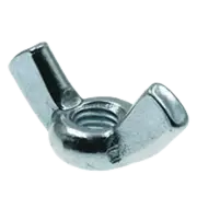 5/16"-18 Wing Nuts, Type D, Style 1, Stamped, Coarse, Low Carbon, Zinc -20 pack
