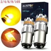 AUXITO 1157 7507 BAY15D LED Turn Signal Light Bulbs Anti Hyper Flash Amber 2/10x (for: Renault)