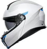 AGV Tourmodular Frequency, flip up helmet , color: Light Grey/Black/Light Blue , size: S