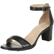 Naturalizer Womens Vera Black Heel Sandals Shoes 9 Medium (B,M) BHFO 5691