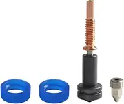 Upgraded High Flow 0.6mm Trimetal Nozzles Hardened Steel/Copper/Compatible with REVO Hotends and Extruders Comes with 2PCS Silicone Sleeve Multicolor 0.6mm Nozzle