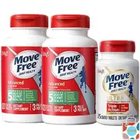 在飛比找Yahoo!奇摩拍賣優惠-樂派 Move Free 綠瓶120粒*2+白瓶75粒