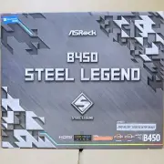 New ASRock B450 Steel Legend Motherboard with AMD AM4 Socket and ATX Form Factor