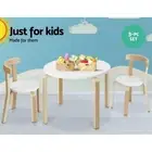 Keezi Nordic Kids Table and Chairs Set 3 PCS Desk Activity Study Play Children