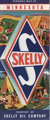 1960 Skelly Road Map: Minnesota NOS