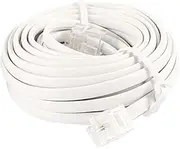 XYWHPGV Grey White RJ11 6P2C Modular Telephone Extenstion Cable 4.5M 15ft(5ea8a 509a4 9d091 3204f 2db21 ce793