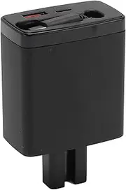 Diyeeni 95W Retractable Phone Charger, Type C Fast Electric Scooter Phone Charger, 3 Smartphones Simultaneously, for Outdoor Cycling, Black