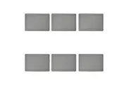 6x Maxwell and Williams Table Accents Textured Placemat 43x30cm - Charcoal