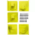 5Pcs Power Tool Mount Holder Plastic Electric Tool Battery Dock Hanger ⭍