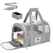 Cat Carrier, Dog Carrier, Pet Carrier Airline Approved for Small Dogs, Kitten