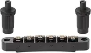 KAISH LP Guitar Roller Saddle Bridge Tune-O-Matic Bridge with Clip-Lock For Les Paul,SG,ES,Dot,Bigsby Black
