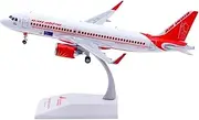 Pre-Built Model Aircraft 18CM 1/200 Aircraft Model Kit for Air India A320neo VT-CIO Gandhi Large Scale Diecast Airplane Model Miniature Airplane Model