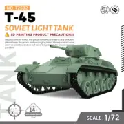 SSMODEL SS72602 1/72 25mm Military Model Kit Soviet T-45 Light Tank