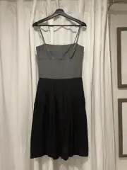 Narciso Rodriguez Silk Wool Bustier Midi Dress Structural Mob Wife Luxury 6 BNWT