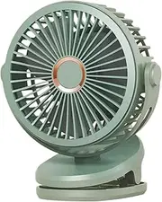 Clip On Fan Rechargeable | Rechargeable USB Desk Clamp Fans - Ultra-Quiet Cooling Device With 4 Speeds, Rotatable 720-Degree Adjustable Blower For Travel