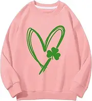 [Generic] Scary Hours Hoodie Neck Sweatshirts Spring And Autumn St. Day Middle And Large Children's Sweatshirts Retro Personality 2D Printing Children's Casual Sweatshirt Dance Sweater Toddler (Pink, 4-5 Years)