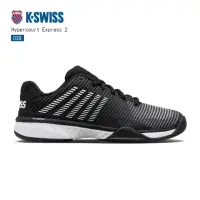 在飛比找momo購物網優惠-【K-SWISS】網球鞋 黑白 男鞋 透氣輕量 Hyperc