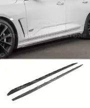 Extension Side Skirts Panel Fits 20-Up Cadillac CT4 CT4-V CARBON FIBER Replace