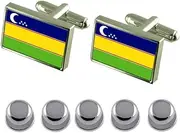 [Select Gifts] Shirt Dress Studs Kara-Kalpak Flag Cufflinks