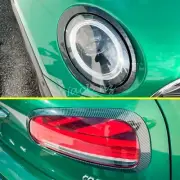 Head + Tail Light Cover Trims For 2020-2024 Mini Clubman F54 Carbon Fiber (for: Mini)