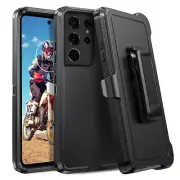 For Samsung Galaxy S21 Ultra 6.8" Shockproof Case Protective Belt Clip Holster