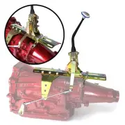 Deluxe Side Shift Transmission Shifter Kit w/ 10 Black Arm for Ford FMX