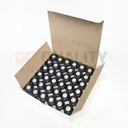 144 Black Pre-wound L-Style Sideless Bobbins for Embroidery Machines