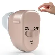 Hearing Aid Amplifier,Ear Sound Enhancer, Mini in-The-Ear Feedback Cancellation